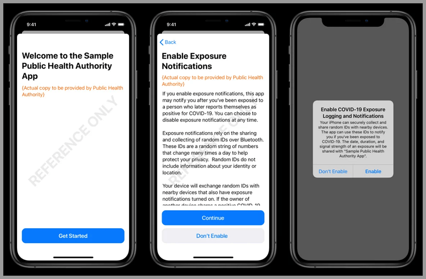 Google and Apple show how Covid-19 Apps will look Apple on covid-19